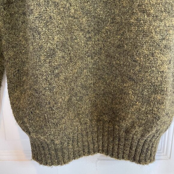 Jamieson’s Shetland Wool Sweater Scottish Green Heather Scotland Fair Isle Wool - Picture 6 of 14